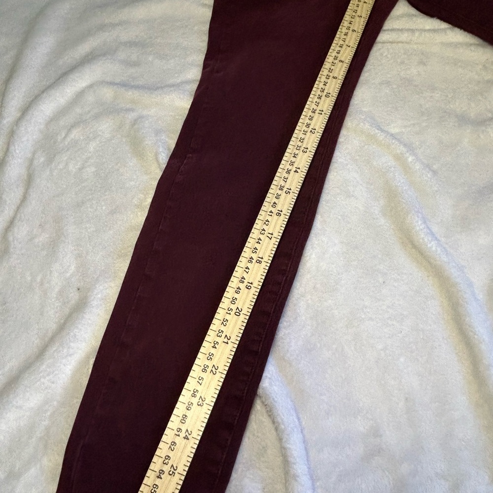 American Eagle Outfitters Burgundy Skinny Jeans - Picture 7 of 7